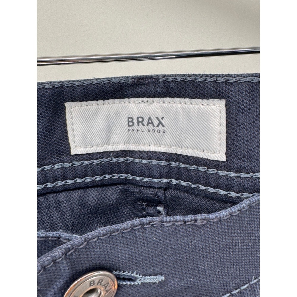 Brax‎ Pants Mens 40x34 Navy Blue Hi Flex Cooperate Stretch Casual Trousers - Picture 7 of 10